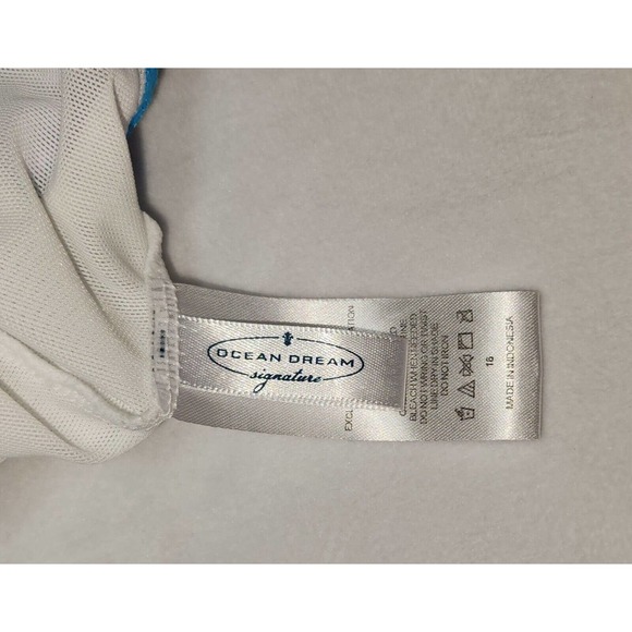 Ocean Dream Signature Tropical Floral Print Swim Dress Size 16 Womens Plus - Picture 4 of 5